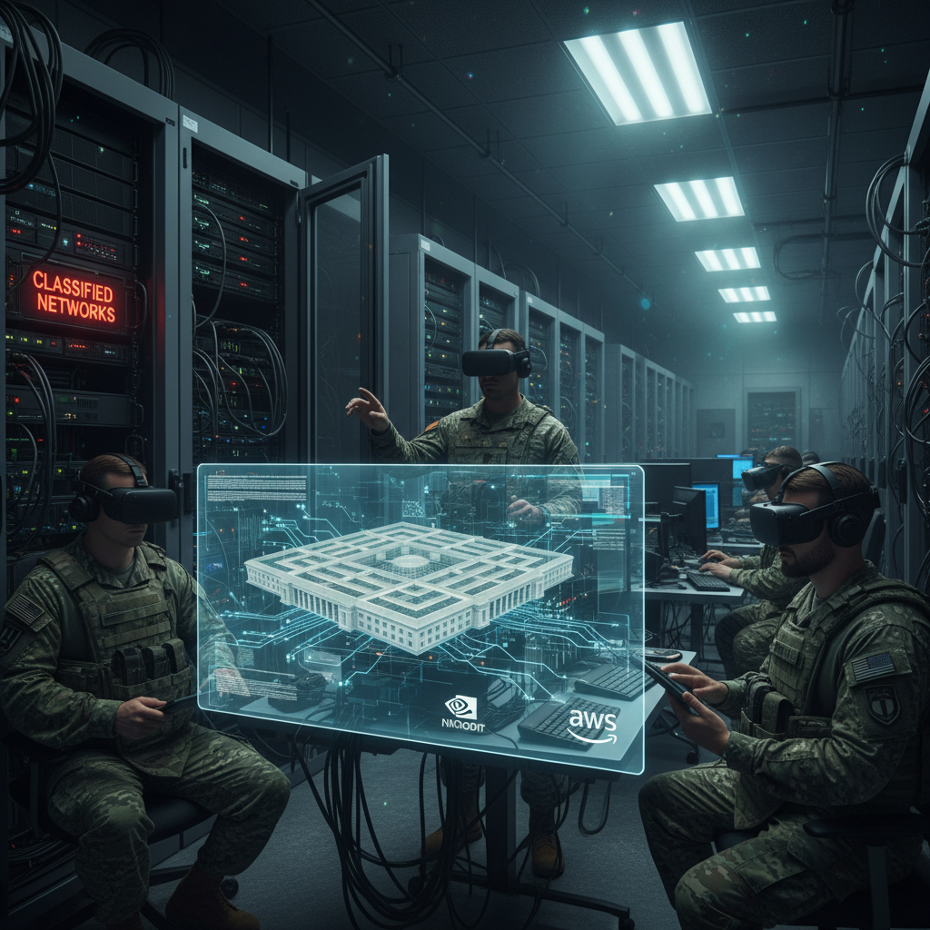 Pentagon Seals AI Deals with Nvidia, Microsoft, AWS for Classified Networks