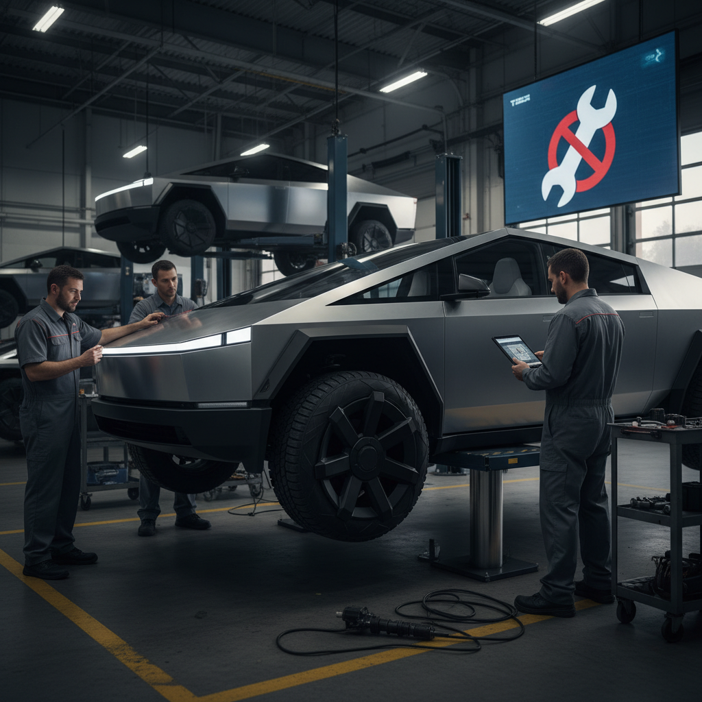 Tesla's Cybertruck Faces Another Recall as Wheels Risk Detachment
